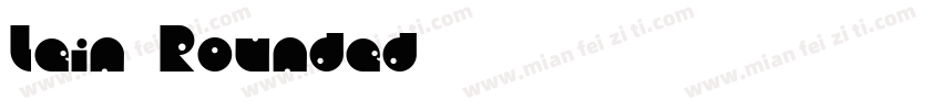 Lein Rounded字体转换